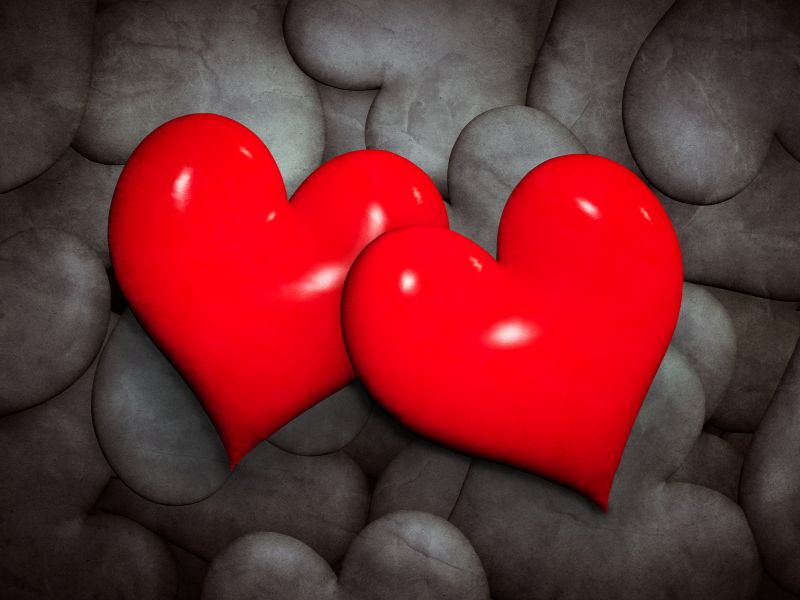 corazones receptivo al amor